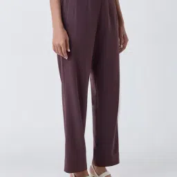 Wardrobe by Westside Brown High-Rise Trousers-image-19