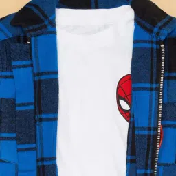 Pantaloons Junior Boys Set Sail Cotton Checks Full Sleeves Coats & Jackets image 5