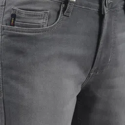 Numero Uno Grey Cotton Skinny Fit Jeans image 5