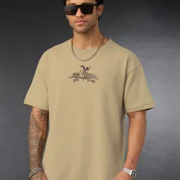 The Souled Store Oversized Looney Tunes I'm Fine Embroidered T-Shirt-picture-13