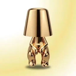 The Artment Gloden Aluminium Thinker Statue Led Table Lamp With 3-Speed Dimmer-image-84