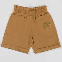 NINS MODA Kids Beige Solid Shorts-image-10