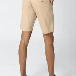 Peter England Beige Regular Fit Shorts image 2