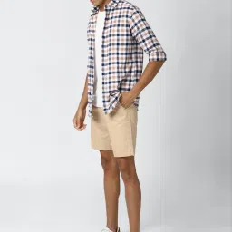Peter England Beige Regular Fit Shorts image 5