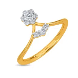 Kisna Diamond & Gold Jewellery Reis 14k (585) Diamond & Gold Ring For Women-image-73