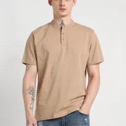 Forever 21 Beige Regular Fit T-Shirt-image-21