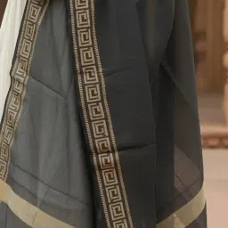 Rangita Black Solid Dupatta image 3