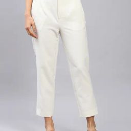 Label Ritu Kumar Off White Regular Fit Mid Rise Pants-picture-28
