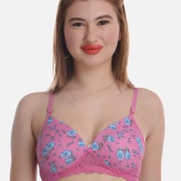 fims FIMS: Fashion is my Style Pink Floral Print Everyday Bra-picture-23