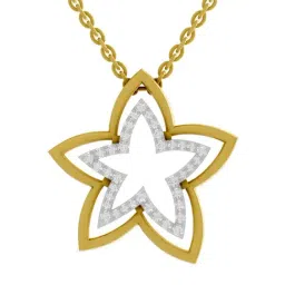 SPARQ Lab Grown Diamond 925 Sterling Silver Yellow Gold Necklace for Women-picture-18