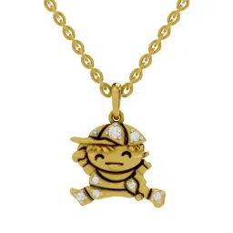 SPARQ Lab Grown Diamond 925 Sterling Silver Yellow Gold Necklace for Women-picture-17