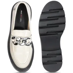 Bata Women's White Loafers image 3