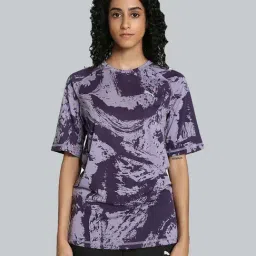 Puma Purple Printed Sports T-Shirt-picture-31