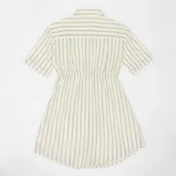 Pantaloons Junior Girls Mistletoe Striped Dress image 2