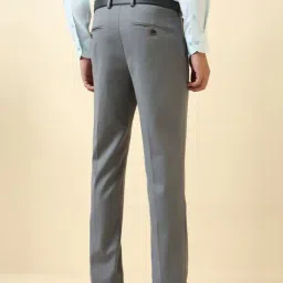 Allen Solly Grey Slim Fit Trousers image 2