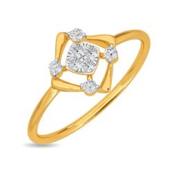 Kisna Diamond & Gold Jewellery Dayana 14k (585) Diamond & Gold Ring For Women-picture-27