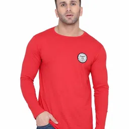 Blisstone Men Applique Slim Fit T-shirt-image-90