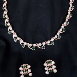 Gyaan Jewels Gold-Plated Kundan Studded Necklace & Earrings-picture-41