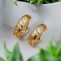 SHREE KRISHNA SHOPPING Gold-Plated Brass Earrings-picture-29