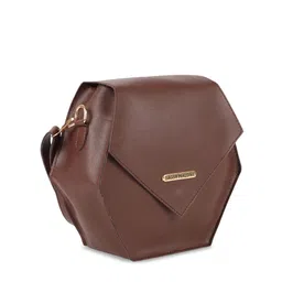 Bagsy Malone Roasted Brown Solid Sling Bag image 5