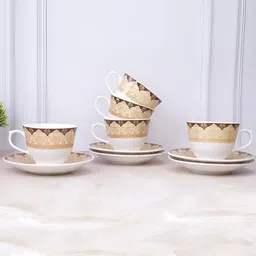UPC Set of 6 Pieces Ceramic Cups & Saucer image 4