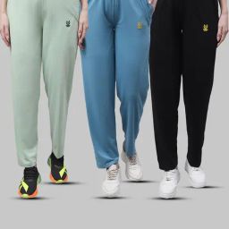 Vimal Jonney Multicolor Cotton Track Pants - Pack of 3-picture-4