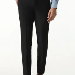 Blackberrys Men B-95 Slim Fit Mid-Rise Formal Trousers-picture-35