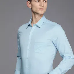 Louis Philippe Men Slim Fit Opaque Formal Shirt-image-35