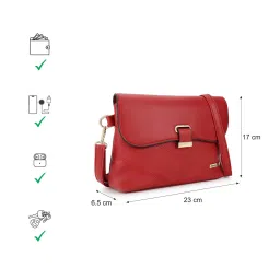 fastrack accessories Solid Structured Sling Bag For Women image 4