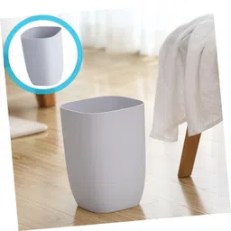 Amosfun Single Layer Trash Can Bedroom Trash Can Tabletop Trash Can Foldable Trash Can Trash Can for Car Table Top Trash Can Car Trash Bin Desktop Storage Basket Pp Office Large image 2