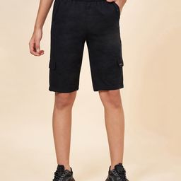 Coolsters by Pantaloons Cotton Solid Shorts - Black-picture-2