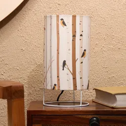 Crosscut Furniture Printed Table Lamp - Vibrant Accent Lighting for Your Home (Birdsong)-image-12