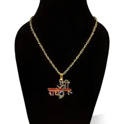 Utkarsh Gold-Plated Geometric Pendants with Chains image 5