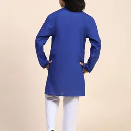 YK Boys Regular Pure Cotton Kurta with Pyjamas image 3