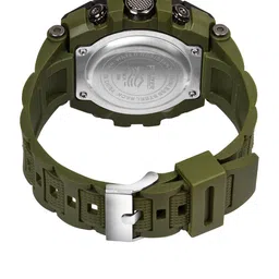 FELIZER Men Dial & Wrap Around Straps Digital Chronograph Watch 90443-Green image 5