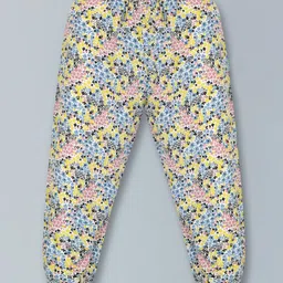 Plum Tree Pack Of 2 Seamless Ditsy Floral Printed Pants - Orange & White image 4