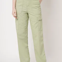 Kraus Jeans Women Relaxed Fit High-Rise Cargos-picture-24