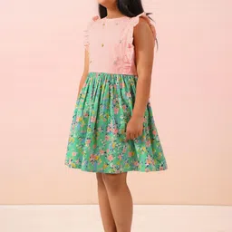The Little Trunk Floral Print A-Line Dress image 2