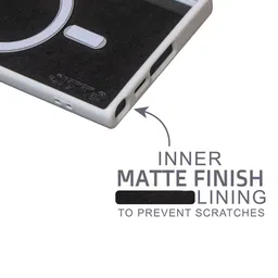 SPRIG Solid Samsung Galaxy S23 Ultra 5G Transparent Magnetic Back Case image 2