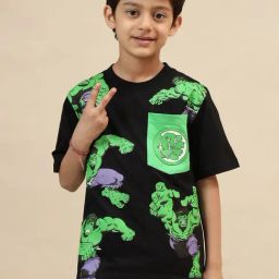 Kidsville Hulk Printed Regular Fit Tshirt For Boys-picture-14
