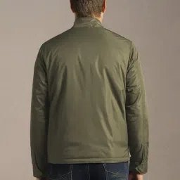 Louis Philippe Green Polyester Regular Fit Jacket image 2