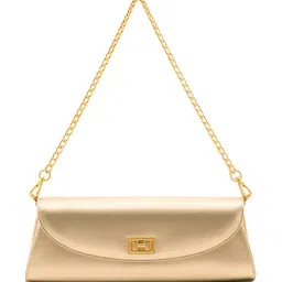 Miraggio Lousia Golden Medium Leather Clutch-picture-35