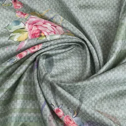 Moda Rapido Floral Zari Art Silk Tussar Saree image 2