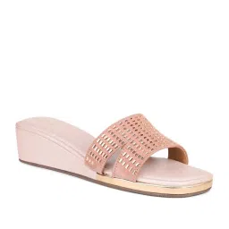 Inc.5 Women's Rose Gold Casual Wedges image 2