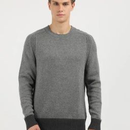 Tommy Hilfiger Grey Cotton Relaxed Fit Texture Pullover-picture-39