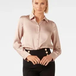 Forever New Peach Formal Shirt-image-9
