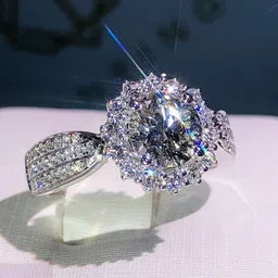 Designs & You Silver-Plated AD Studded Finger Ring image 3