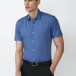 Peter England Blue Slim Fit Shirt image 1