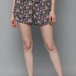 Allen Solly Multicolor Floral Print Shorts-image-15
