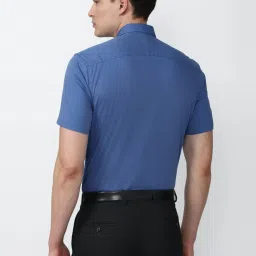 Peter England Blue Slim Fit Shirt image 2